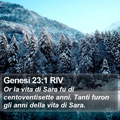 Genesi 23:1 RIV Bible Verse Image