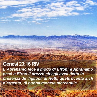 Genesi 23:16 RIV Bible Verse Image