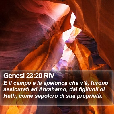 Genesi 23:20 RIV Bible Verse Image