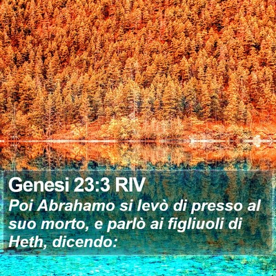 Genesi 23:3 RIV Bible Verse Image
