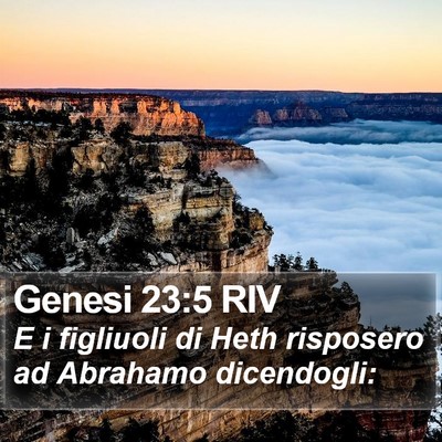 Genesi 23:5 RIV Bible Verse Image