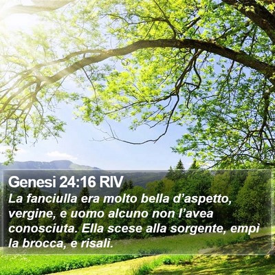 Genesi 24:16 RIV Bible Verse Image