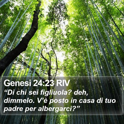 Genesi 24:23 RIV Bible Verse Image
