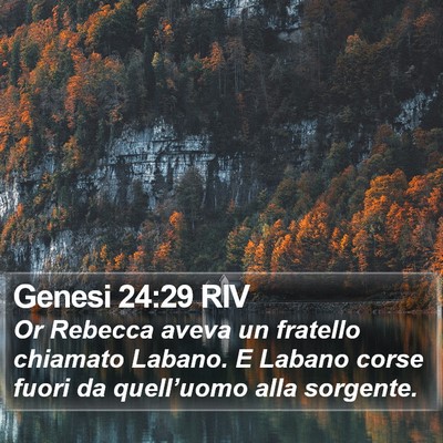 Genesi 24:29 RIV Bible Verse Image