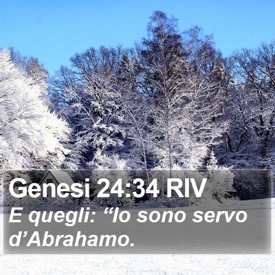 Genesi 24:34 RIV Bible Verse Image