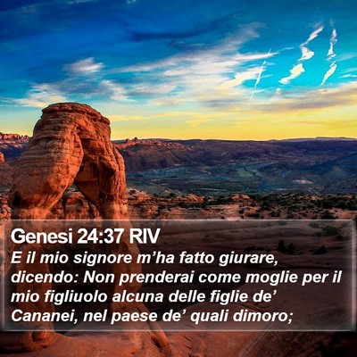 Genesi 24:37 RIV Bible Verse Image