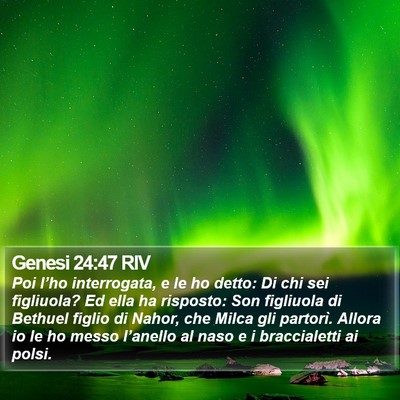 Genesi 24:47 RIV Bible Verse Image