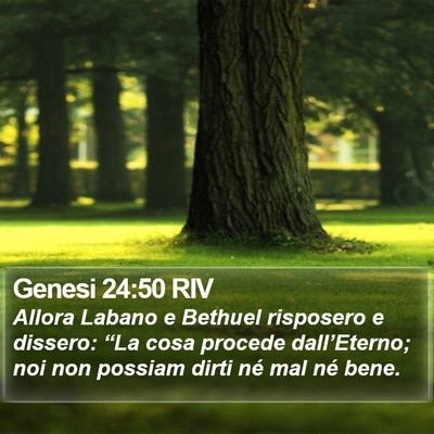Genesi 24:50 RIV Bible Verse Image