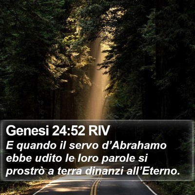 Genesi 24:52 RIV Bible Verse Image