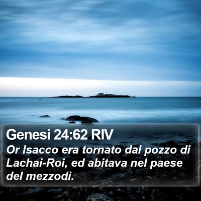 Genesi 24:62 RIV Bible Verse Image