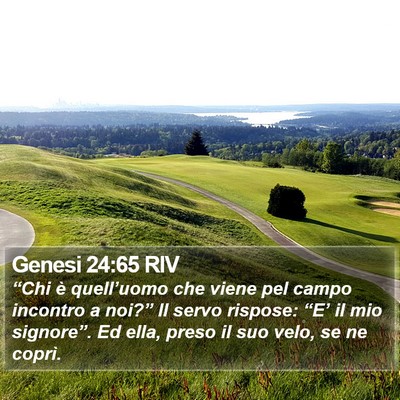 Genesi 24:65 RIV Bible Verse Image