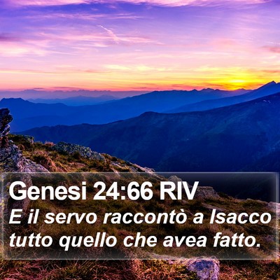 Genesi 24:66 RIV Bible Verse Image