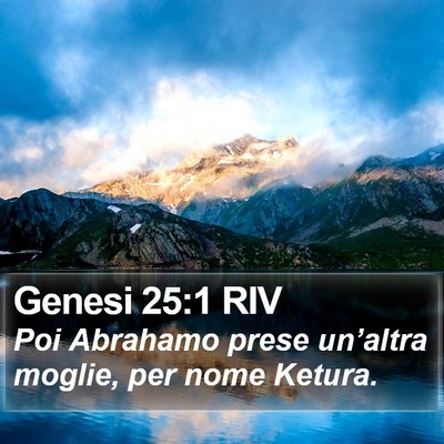 Genesi 25:1 RIV Bible Verse Image