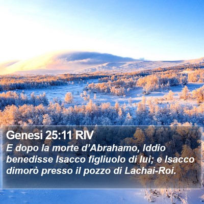 Genesi 25:11 RIV Bible Verse Image