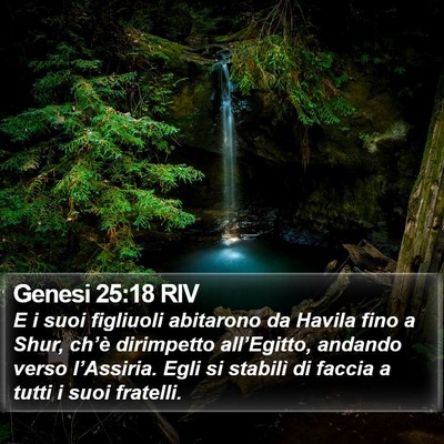 Genesi 25:18 RIV Bible Verse Image