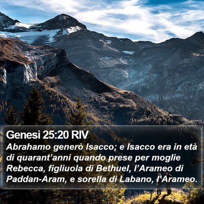Genesi 25:20 RIV Bible Verse Image