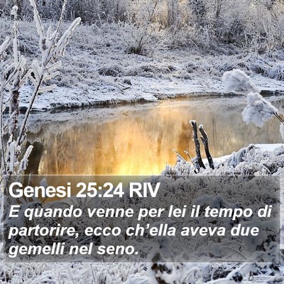 Genesi 25:24 RIV Bible Verse Image