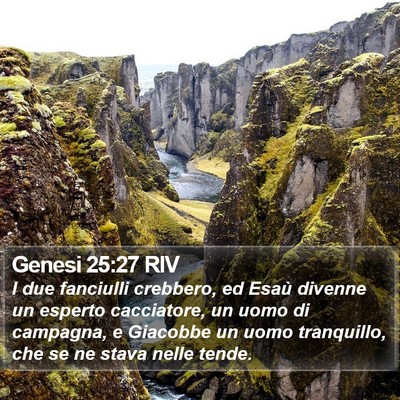 Genesi 25:27 RIV Bible Verse Image