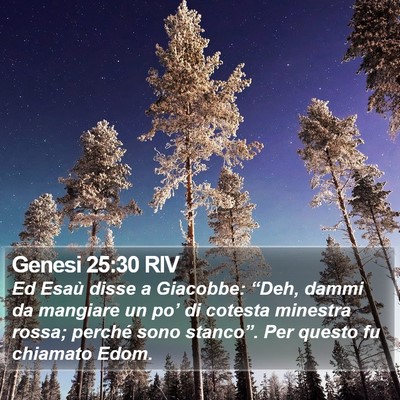 Genesi 25:30 RIV Bible Verse Image