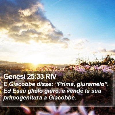 Genesi 25:33 RIV Bible Verse Image