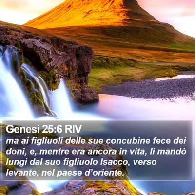 Genesi 25:6 RIV Bible Verse Image