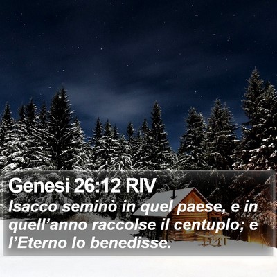 Genesi 26:12 RIV Bible Verse Image