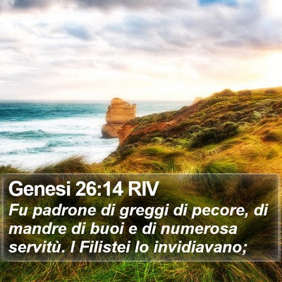 Genesi 26:14 RIV Bible Verse Image