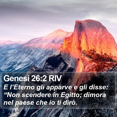 Genesi 26:2 RIV Bible Verse Image