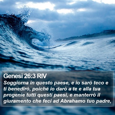 Genesi 26:3 RIV Bible Verse Image