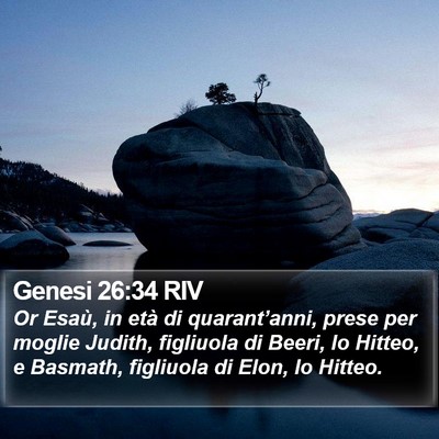 Genesi 26:34 RIV Bible Verse Image