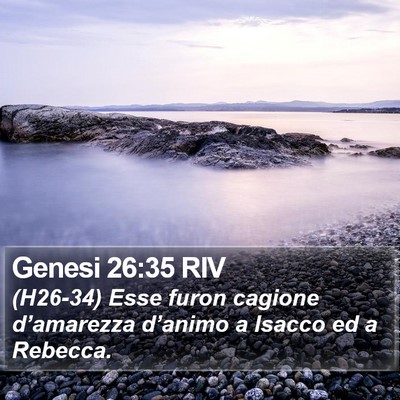 Genesi 26:35 RIV Bible Verse Image