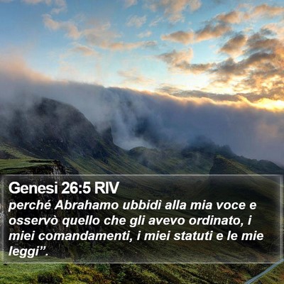 Genesi 26:5 RIV Bible Verse Image