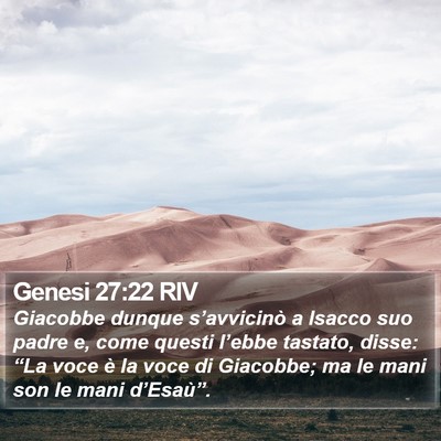 Genesi 27:22 RIV Bible Verse Image