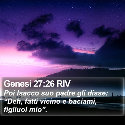 Genesi 27:26 RIV Bible Verse Image