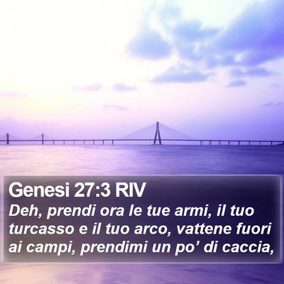 Genesi 27:3 RIV Bible Verse Image