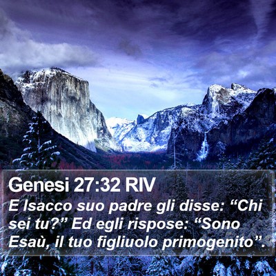 Genesi 27:32 RIV Bible Verse Image