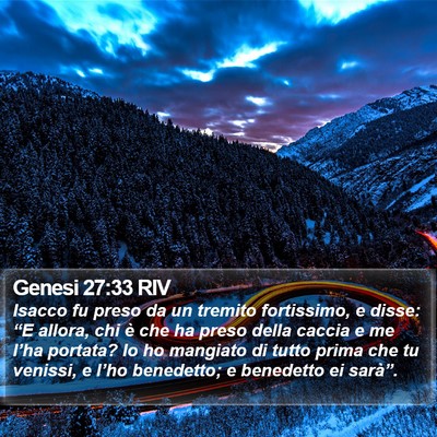 Genesi 27:33 RIV Bible Verse Image