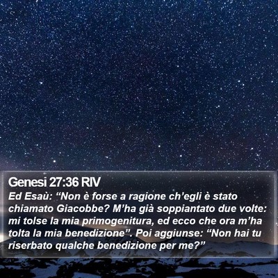 Genesi 27:36 RIV Bible Verse Image