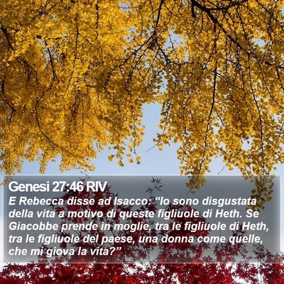 Genesi 27:46 RIV Bible Verse Image