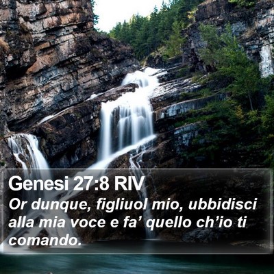 Genesi 27:8 RIV Bible Verse Image