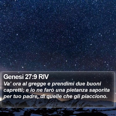 Genesi 27:9 RIV Bible Verse Image