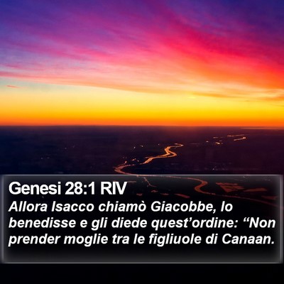 Genesi 28:1 RIV Bible Verse Image