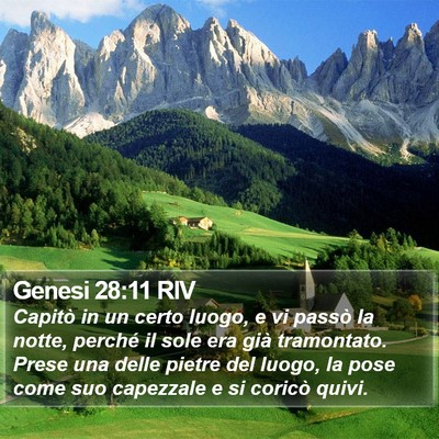 Genesi 28:11 RIV Bible Verse Image