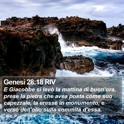 Genesi 28:18 RIV Bible Verse Image