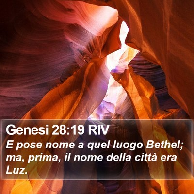 Genesi 28:19 RIV Bible Verse Image