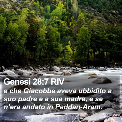 Genesi 28:7 RIV Bible Verse Image