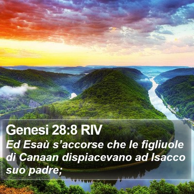 Genesi 28:8 RIV Bible Verse Image