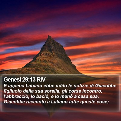 Genesi 29:13 RIV Bible Verse Image