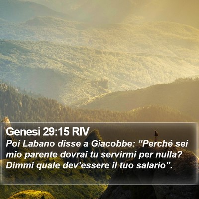 Genesi 29:15 RIV Bible Verse Image