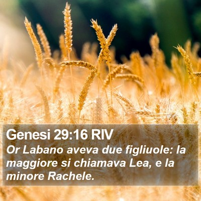 Genesi 29:16 RIV Bible Verse Image